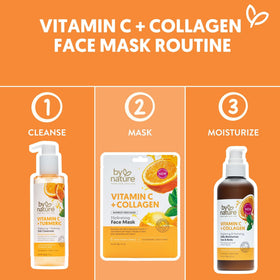 By Nature close-up of skin after mask showing smoother, luminous after-effect
