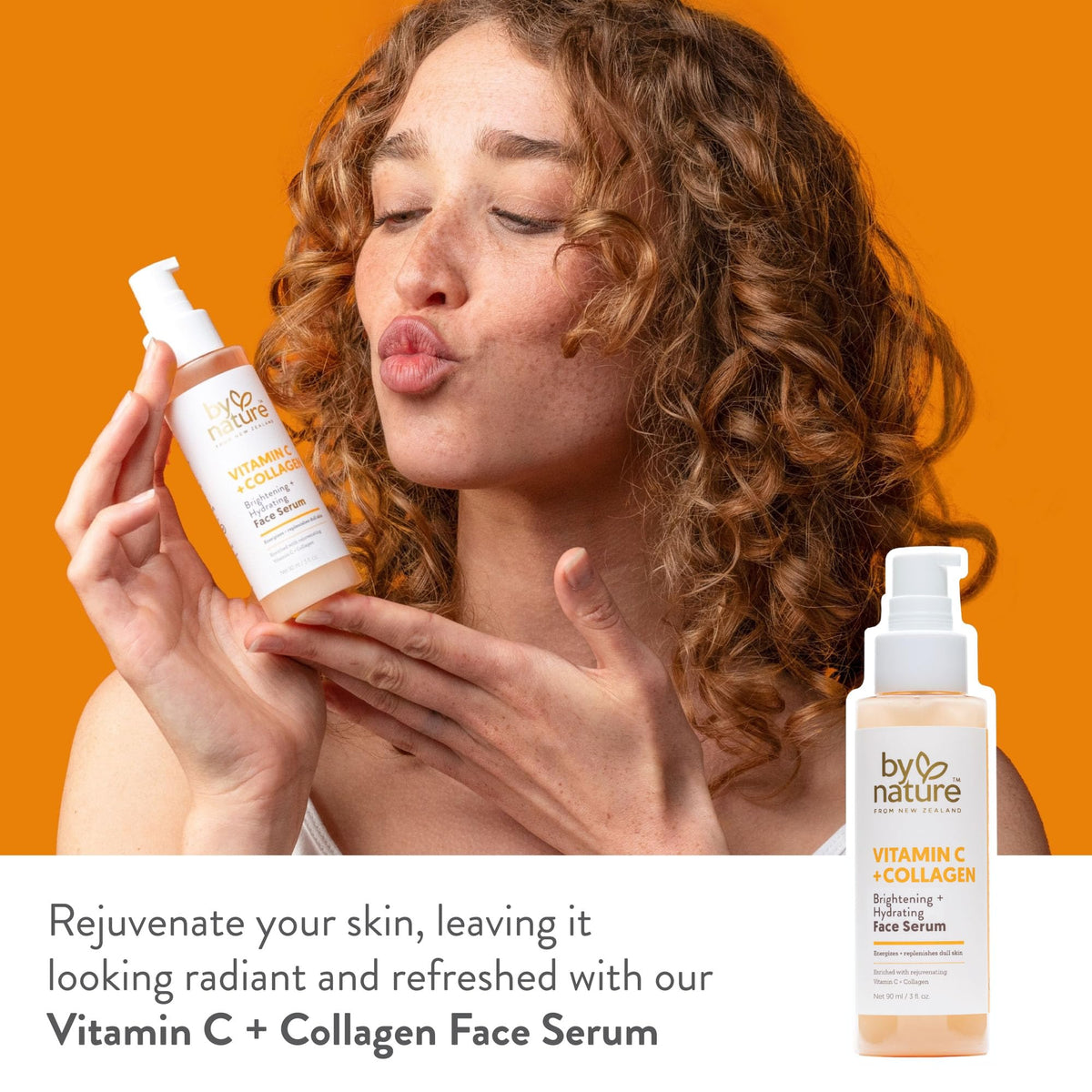 By Nature serum dropper dispensing clear liquid illustrating precise application and control