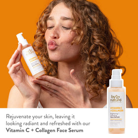 By Nature serum dropper dispensing clear liquid illustrating precise application and control