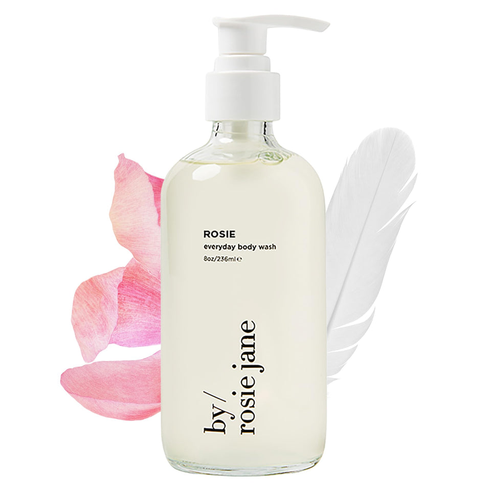 By Rosie Jane front bottle showing label and clean design for daily gentle cleansing
