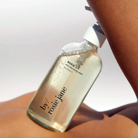 By Rosie Jane pump and label close-up highlighting non-toxic ingredients and clarity