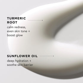By Rosie Jane ingredients label view showing aloe, turmeric, and cucumber hydrosol benefits