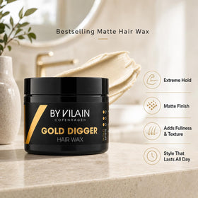 By Vilain applied on palm ready to style, enabling precise control