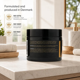 By Vilain rinsing hair to show easy washout and low residue