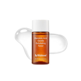 BY WISHTREND front bottle view showing sleek packaging and daily exfoliation benefit