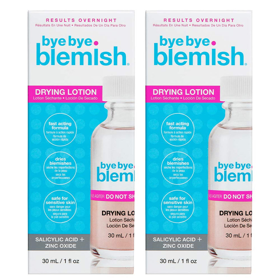 Bye Bye Blemish front packaging showing product and two-pack convenience
