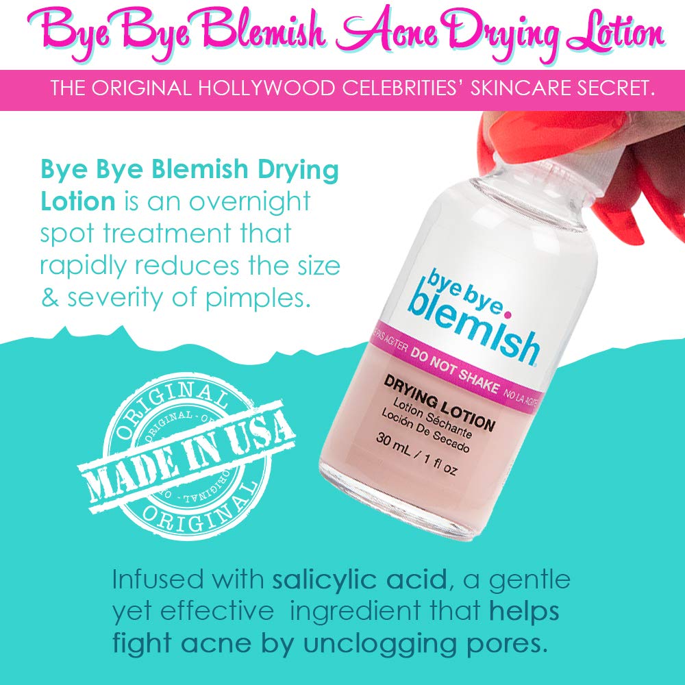 Bye Bye Blemish close-up of pink sediment highlighting targeted drying action