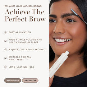 byellie clear gel texture on brush showing lightweight, non-flaking finish