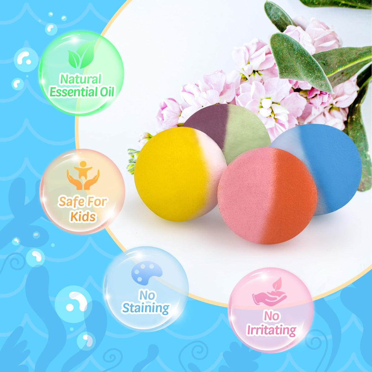 BYGGVIR individually wrapped bath bombs inside small boxes, preserving scent and freshness for gifting