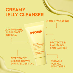 BYOMA clarifying serum dropper dispensing clear serum for targeted blemish control
