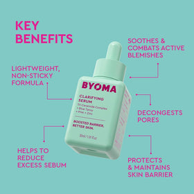 BYOMA texture drop on fingertip demonstrating fast-absorbing finish