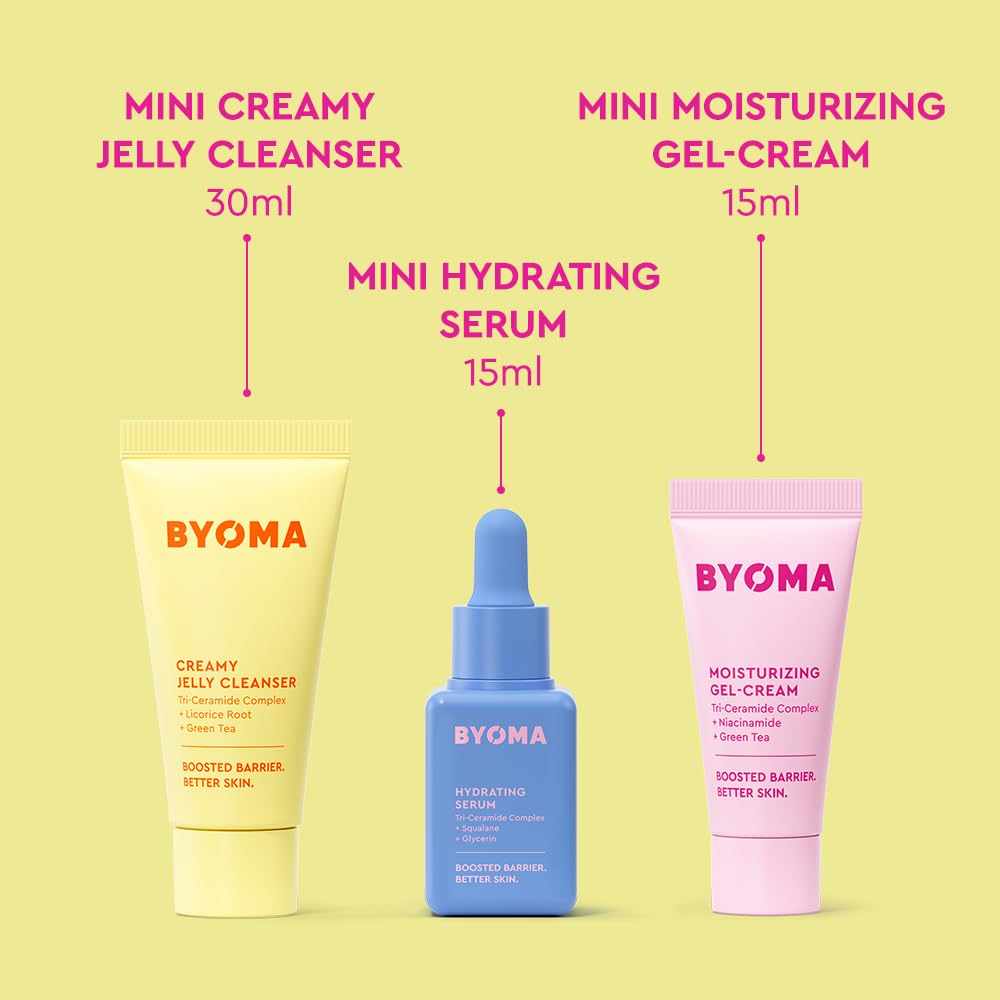 BYOMA creamy jelly cleanser texture close-up demonstrating gentle, hydrating cleanse