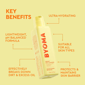 BYOMA jelly texture close-up showing smooth gel that hydrates skin