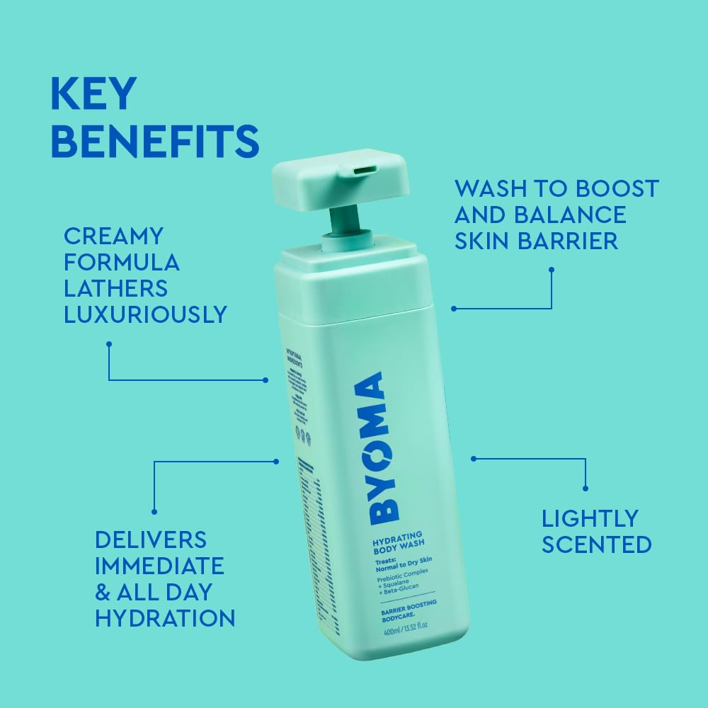 BYOMA creamy lather texture demonstrating gentle, hydrating foam