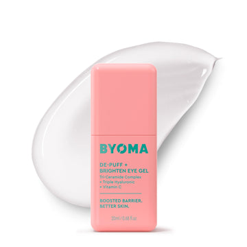 BYOMA front packaging showing compact 0.68 fl oz tube, travel-friendly