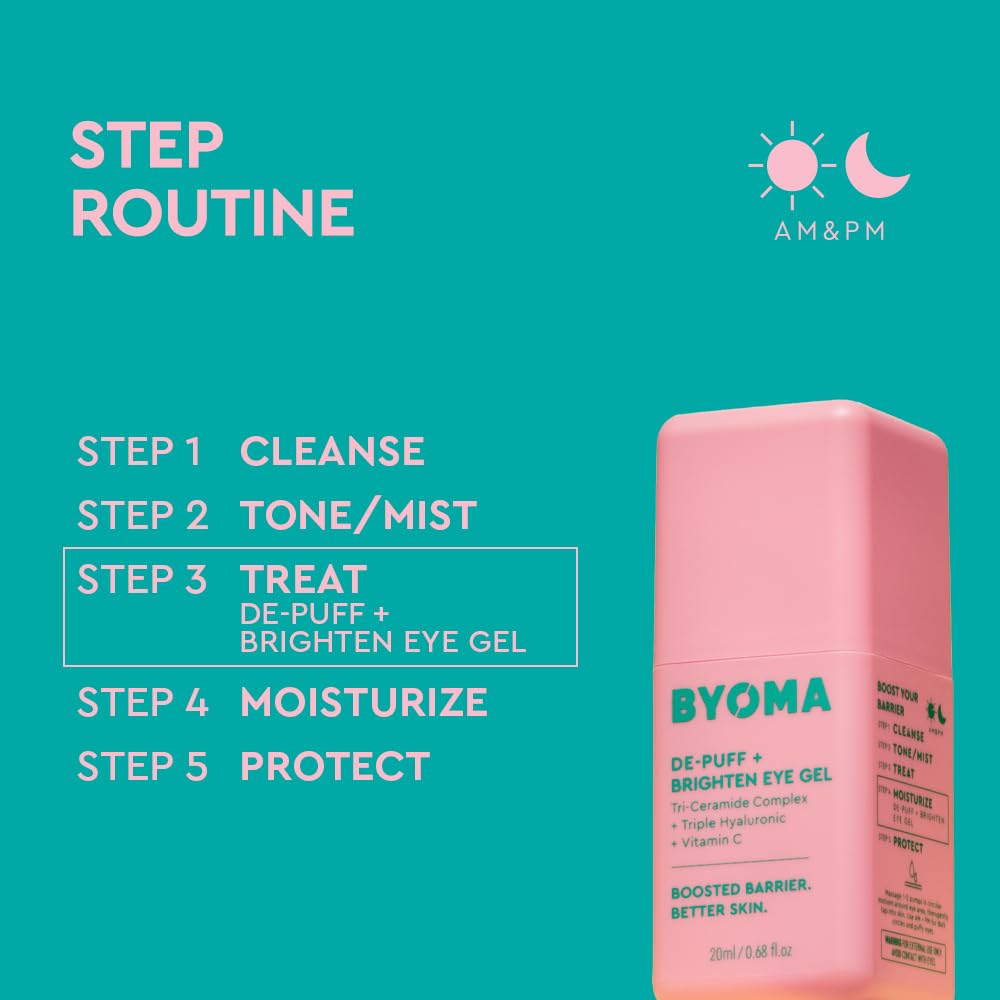 BYOMA layered under concealer, smooth priming for makeup application