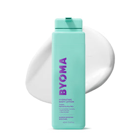 BYOMA front bottle packaging showing product and benefit of deep hydration