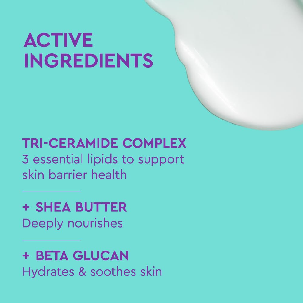 BYOMA visual of ceramides and shea butter emphasizing barrier support