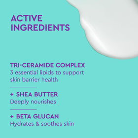 BYOMA visual of ceramides and shea butter emphasizing barrier support