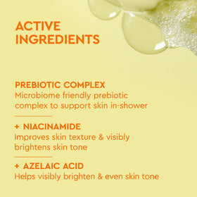 BYOMA ingredients label showing niacinamide and azelaic acid benefits