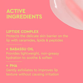 BYOMA application on lips demonstrating even coverage and plumping effect