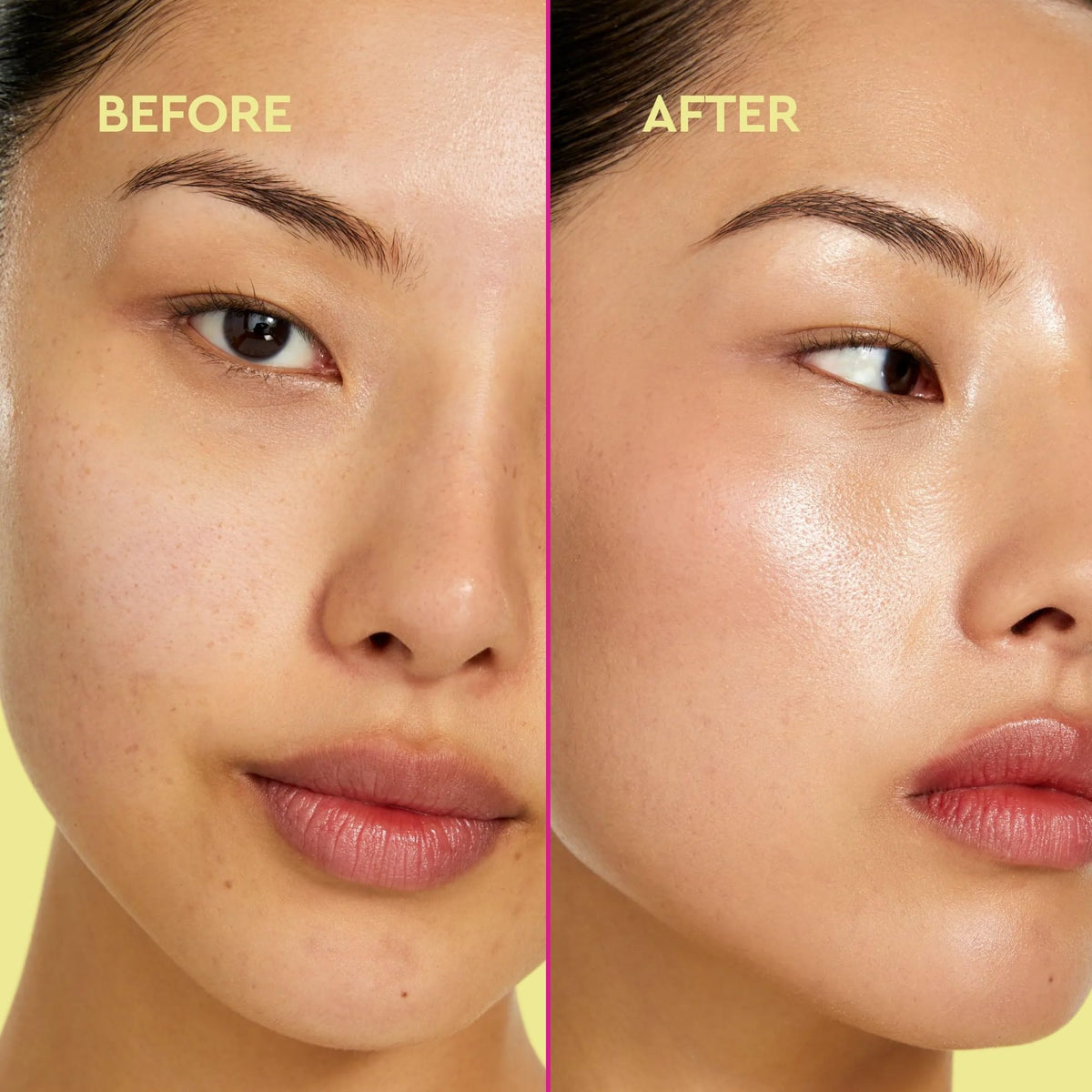 BYOMA close-up of liquid sheet texture demonstrating smooth application