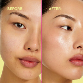 BYOMA close-up of liquid sheet texture demonstrating smooth application