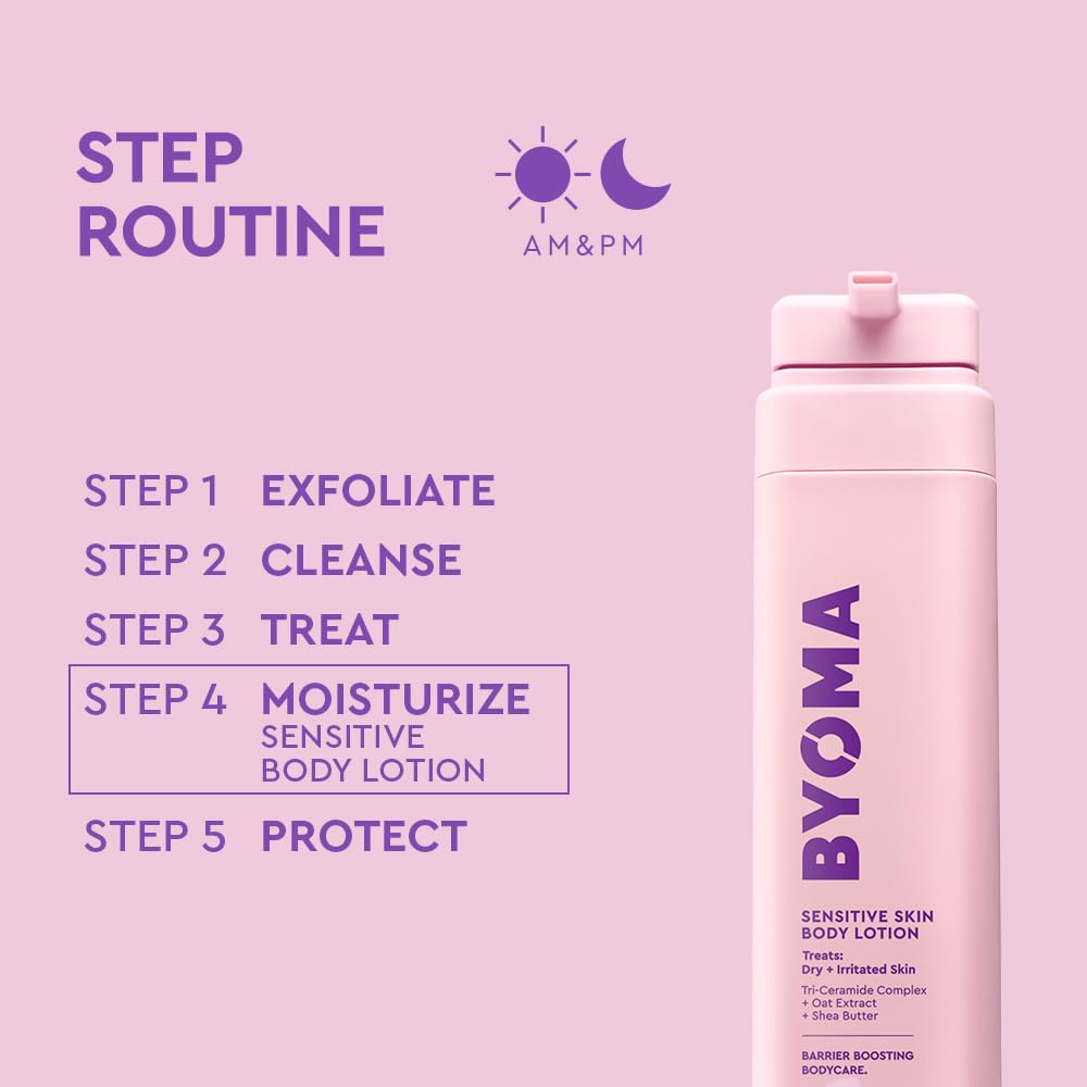 BYOMA bottle next to common objects showing 13.52 fl oz scale