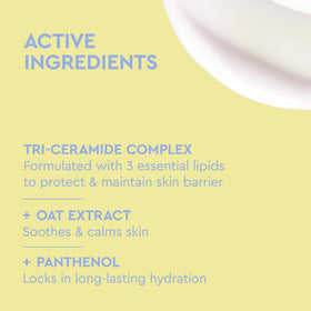 BYOMA Tri-Ceramide Complex visual with ceramide icons, supports barrier repair