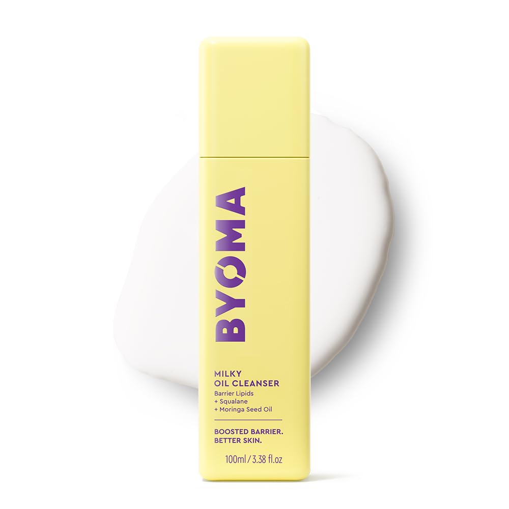 BYOMA front bottle view showing clean design and gentle cleanser benefits