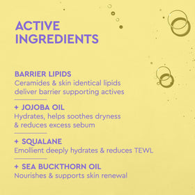 BYOMA label close-up showing ingredient list and barrier support