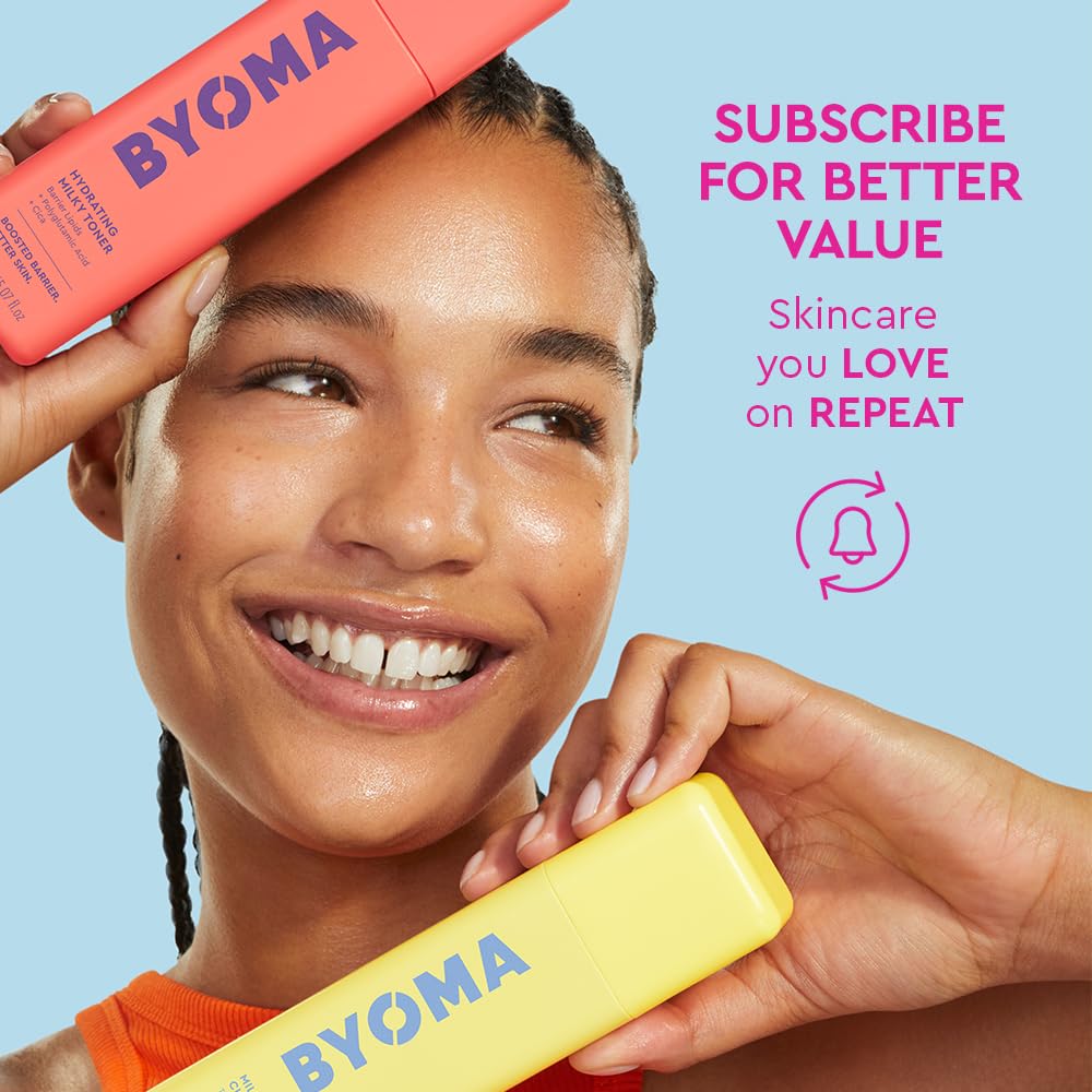 BYOMA product on bathroom vanity lifestyle scene for daily routine benefit