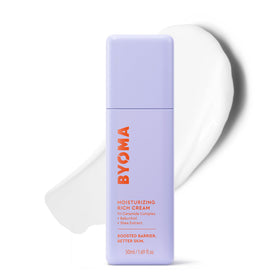 BYOMA jar front view showing clean packaging and hydrating benefits