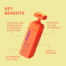 BYOMA texture drop on fingertip showing lightweight serum consistency