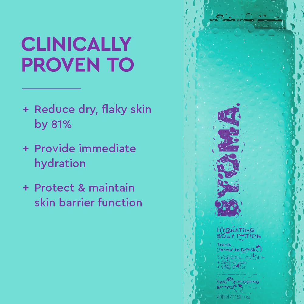 BYOMA lotion texture close-up highlighting buttery-soft absorbency benefit