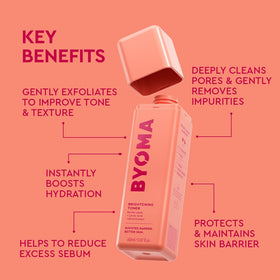 BYOMA texture dispensed drops demonstrating lightweight consistency and quick absorbency