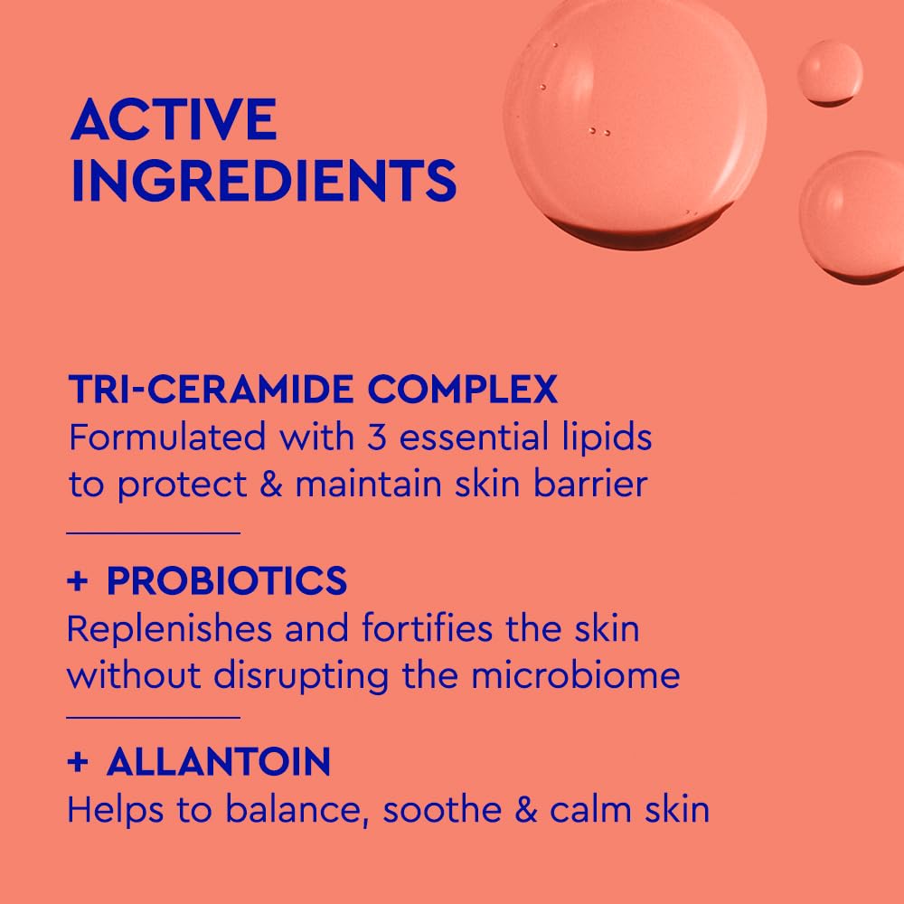 BYOMA tri-ceramide graphic highlighting barrier-rebuilding benefits