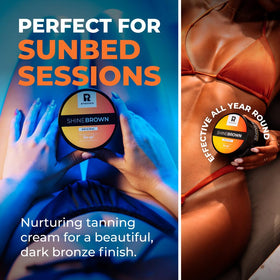 BYROKKO SHINEBROWN applied on forearm demonstrating even coverage