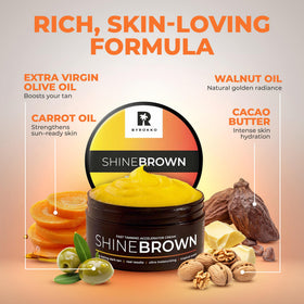BYROKKO SHINEBROWN ingredients label highlighting botanical oil blend