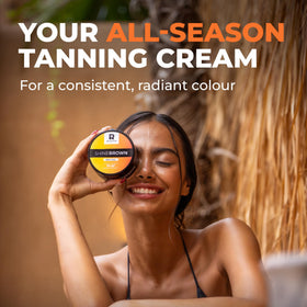 BYROKKO SHINEBROWN in tanning salon room suggesting indoor sunbed use