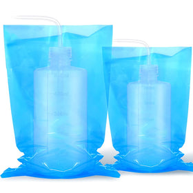 bysiter bag fitted on wash bottle protecting bottle during use