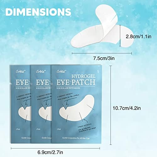 C. ARTIST under-eye pad in use during lash application for stability