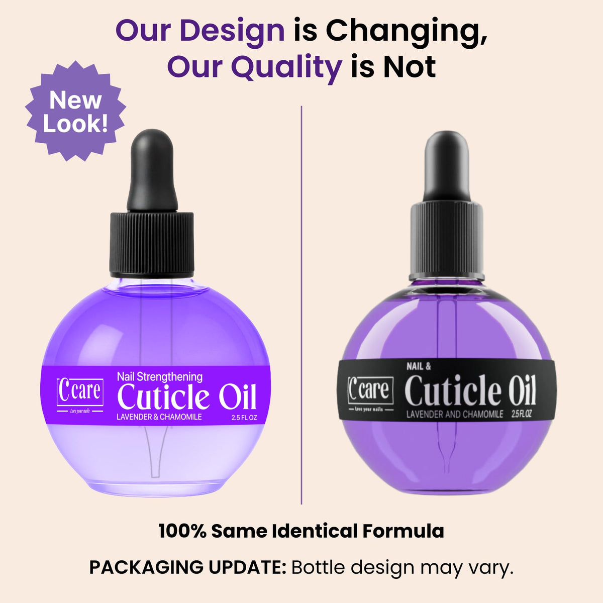 C CARE dropper releasing oil for precise, low-waste application benefit
