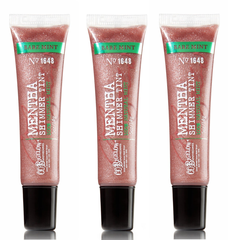 C. O. Bigelow bare mint front packaging showing tube and glossy mint finish
