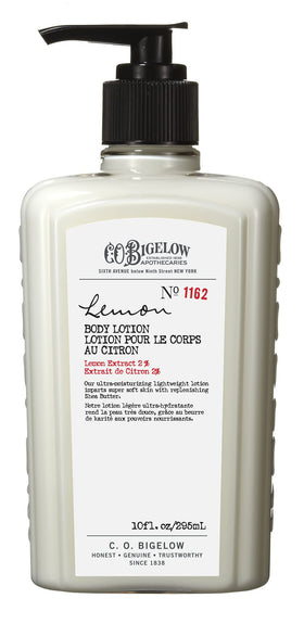 C. O. Bigelow lotion being applied to forearm demonstrating quick absorption and softening