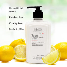 C. O. Bigelow lotion cream texture close-up illustrating smooth, fast-absorbing formula