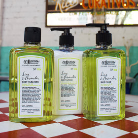 C. O. Bigelow close-up of packaging detail emphasizing premium apothecary style
