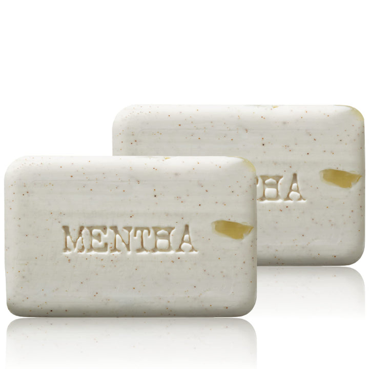 C. O. Bigelow mentha front packaging showing peppermint bar and branding benefits