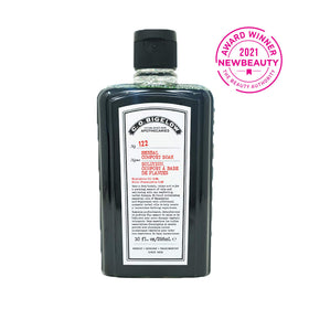 C. O. Bigelow pouring capful into tub illustrating simple measured use benefit