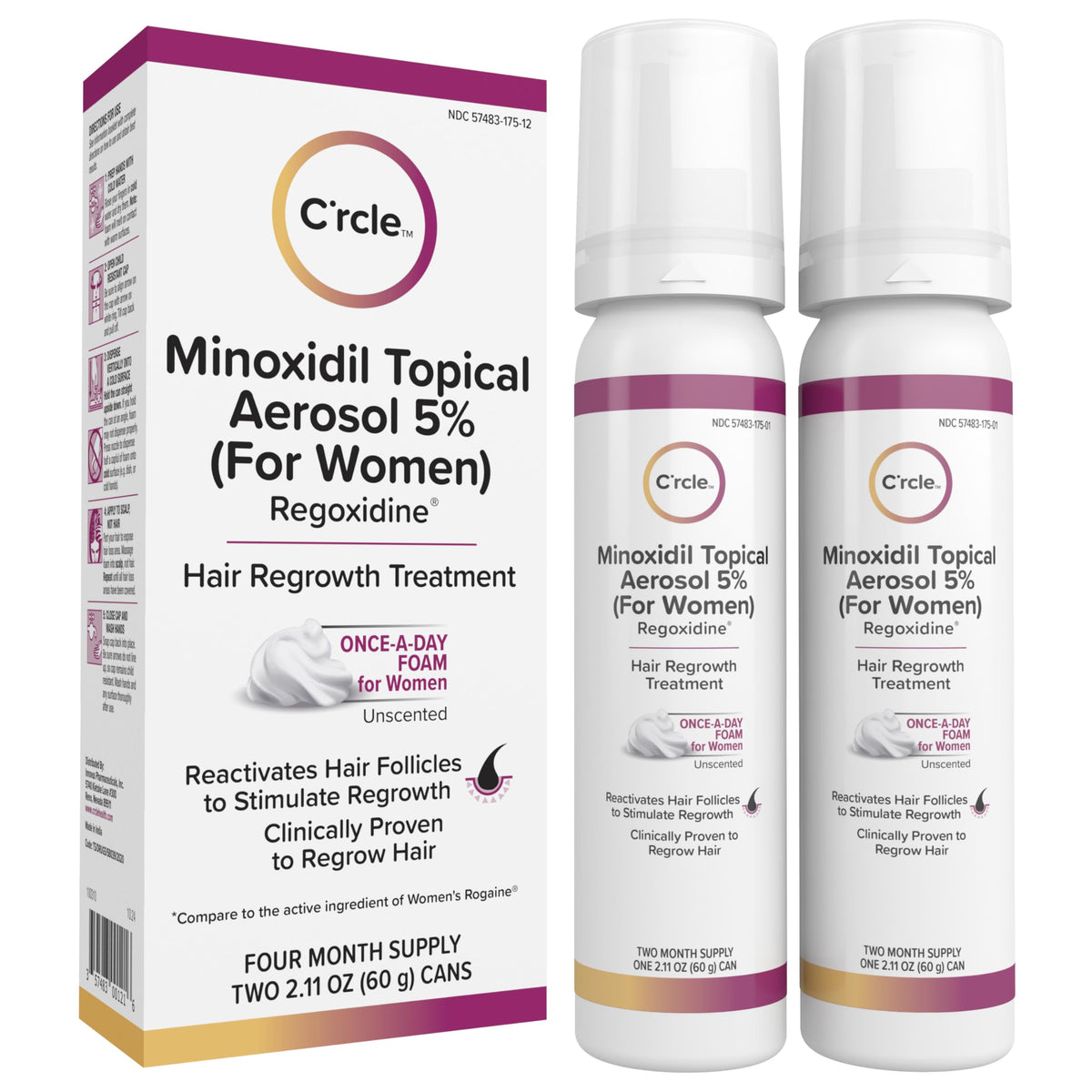 C'rcle front packaging showing product and unscented benefit